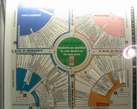 St. Armands Circle Map, St. Armands Circle, Sarasota, Florida, November 11, 2004
