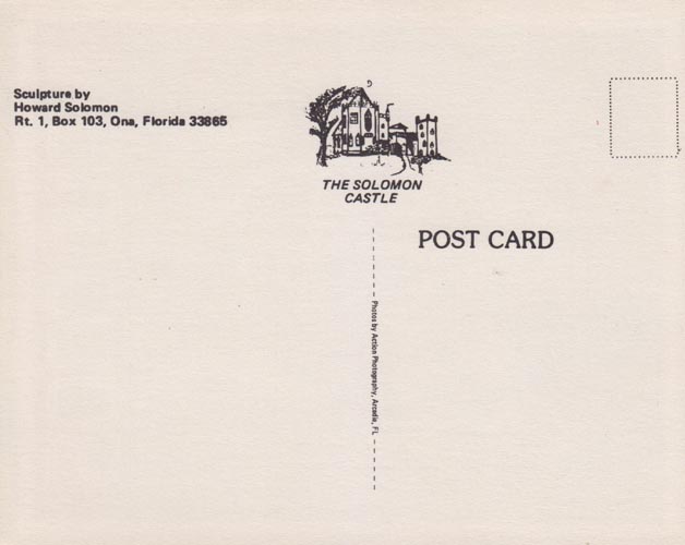 Postcard, Solomon's Castle, 4533 Solomon Road, Ona, Florida