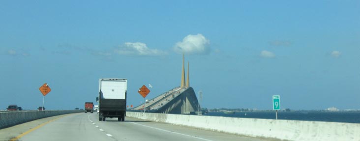 Sunshine Skyway Approach from South, Tampa-St. Petersburg, Florida, November 3, 2003
