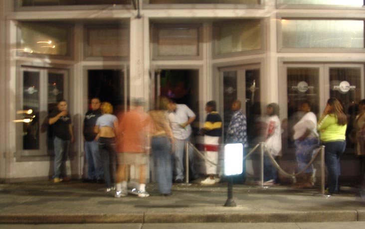 Line Outside Club, Ybor City, Tampa, Florida