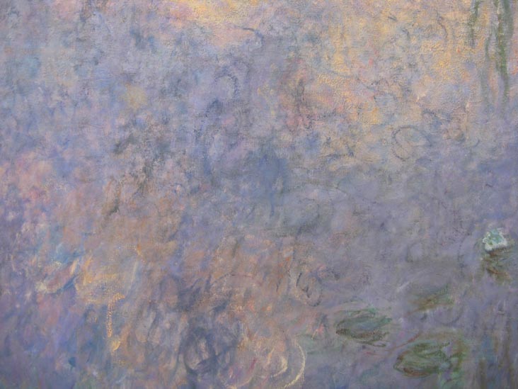 Le Matin aux saules Detail, Les Nymphéas (Water Lillies), Claude Monet, Musée de l'Orangerie, Paris, France
