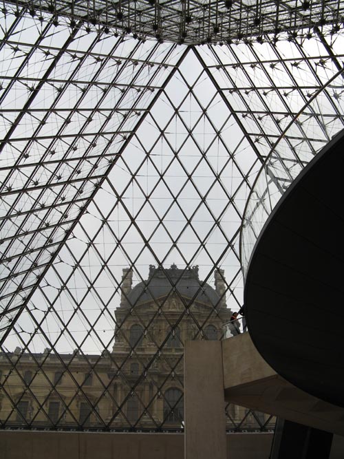 Pyramid From Napoleon Hall, Musée du Louvre, Paris, France