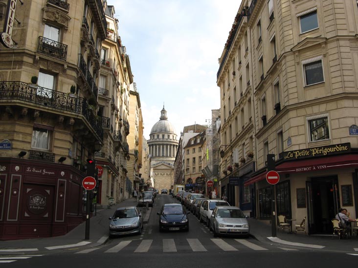 Le Panthéon From Rue des Carmes and Rue des Ecoles, 5e Arrondissement, Paris, France