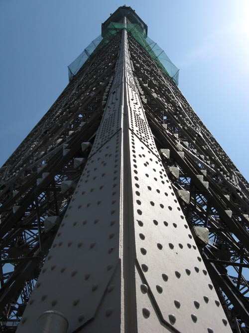 View Up Tower From 2ème Étage (Second Floor), Tour Eiffel (Eiffel Tower), Paris, France