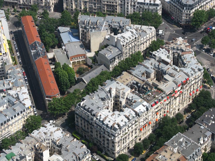 Avenue de la Bourdonnais, 7e Arrondissement, From Top Floor (Sommet), Eiffel Tower (Tour Eiffel), Paris, France