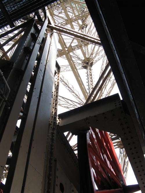 Elevator From Top Floor (Sommet), Eiffel Tower (Tour Eiffel), Paris, France
