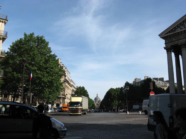 Looking Up Boulevard Malesherbes From Place de la Madeleine, 8e Arrondissement, Paris, France