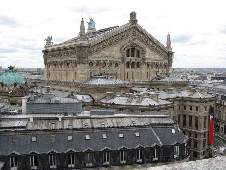 Opéra de Palais Garnier From Galeries Lafayette Roof, 40, Boulevard Haussmann, 9e Arrondissement, Paris, France