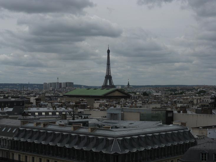 Eiffel Tower From Galeries Lafayette Roof, 40, Boulevard Haussmann, 9e Arrondissement, Paris, France