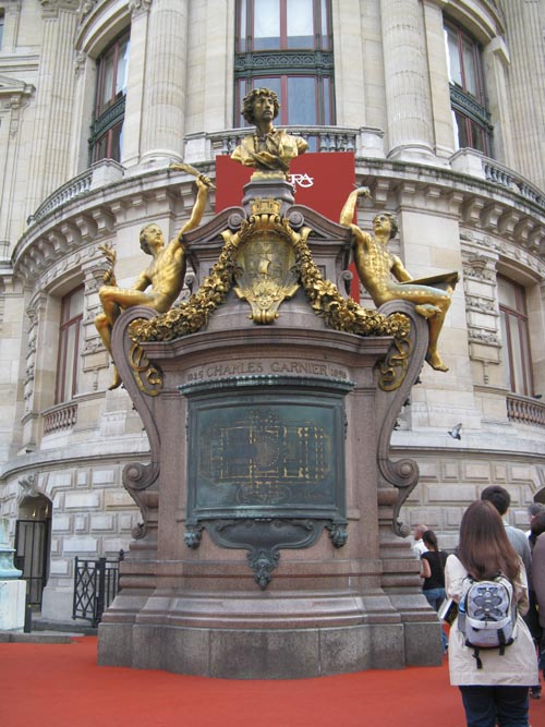 Charles Garnier Bust, Palais Garnier, Place de l'Opéra, 9e Arrondissement, Paris, France