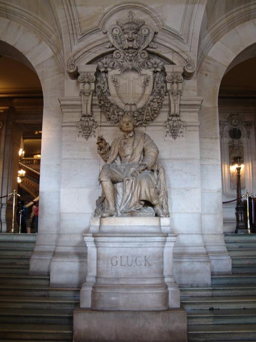 Christoph Willibald Gluck Sculpture, Palais Garnier, Place de l'Opéra, 9e Arrondissement, Paris, France