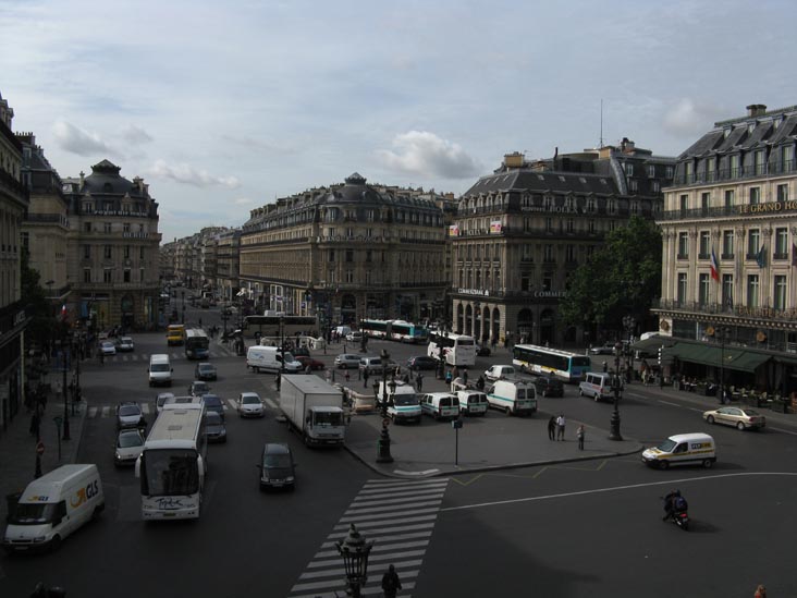 Place de l'Opéra From Loggia, Palais Garnier, 9e Arrondissement, Paris, France