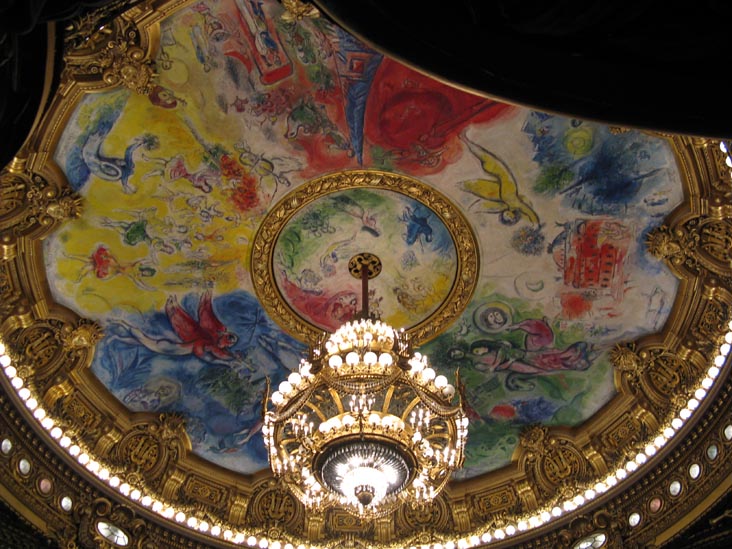 Marc Chagall Ceiling, La Grande Salle (Auditorium), Palais Garnier, Place de l'Opéra, 9e Arrondissement, Paris, France