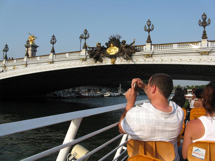 Pont Alexandre III, Bateaux-Mouches Sightseeing Cruise, River Seine, Paris, France