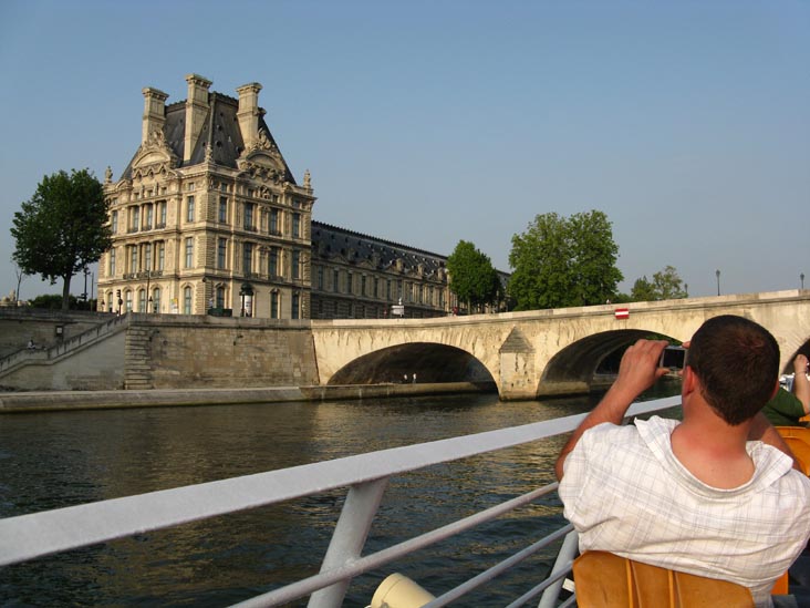 Pont Royal, Bateaux-Mouches Sightseeing Cruise, River Seine, Paris, France