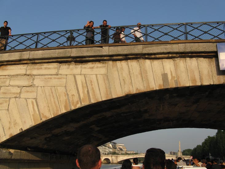 Pont de l'Archevêché, Bateaux-Mouches Sightseeing Cruise, River Seine, Paris, France