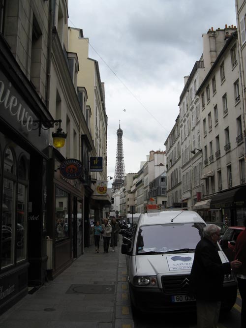 Eiffel Tower From Rue Saint-Dominique, 7e Arrondissement, Paris, France