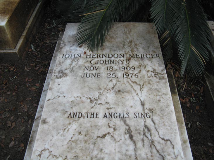 Johnny Mercer Grave, Section H, Bonaventure Cemetery, Savannah, Georgia