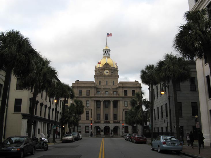 City Hall, 2 East Bay Street, From Bull Street, Savannah, Georgia