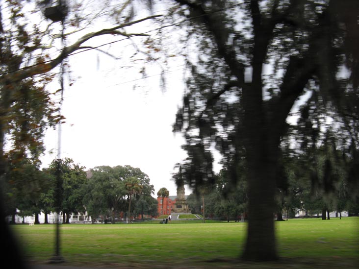 Confederate Monument, Forsyth Park From Whitaker Street, Savannah, Georgia