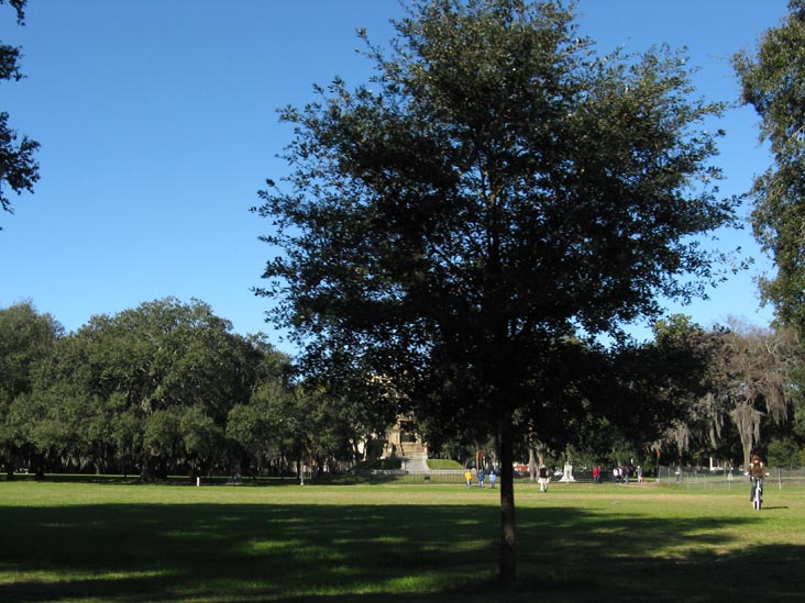 Confederate Monument, Forsyth Park From Drayton Street, Savannah, Georgia