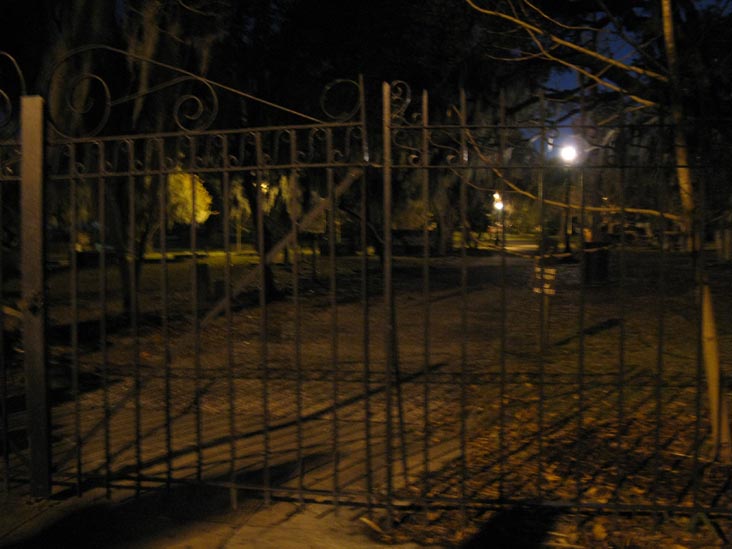 Savannah Ghosts Walking Tour, Colonial Park Cemetery Stop, South Side of Oglethorpe Avenue at Lincoln Street, Savannah, Georgia
