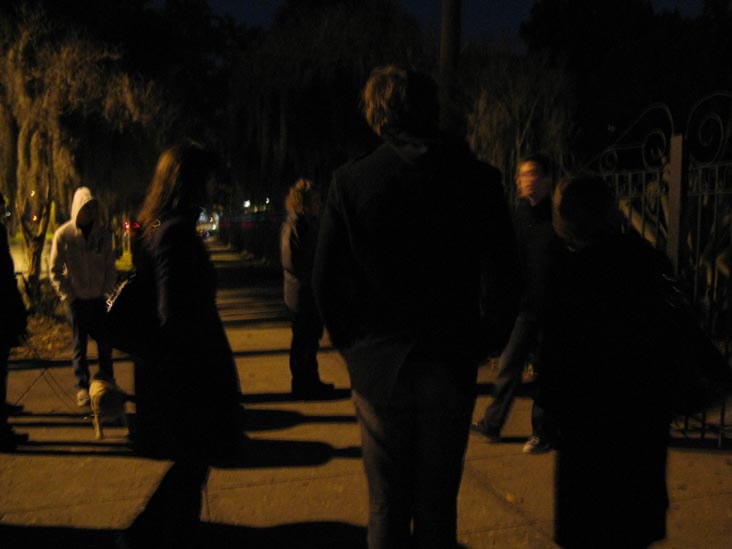 Savannah Ghosts Walking Tour, Colonial Park Cemetery Stop, South Side of Oglethorpe Avenue at Lincoln Street, Savannah, Georgia