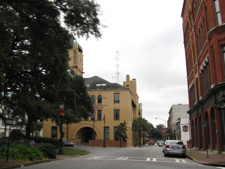 Bull Street and York Street, Looking East, Wright Square, Savannah, Georgia