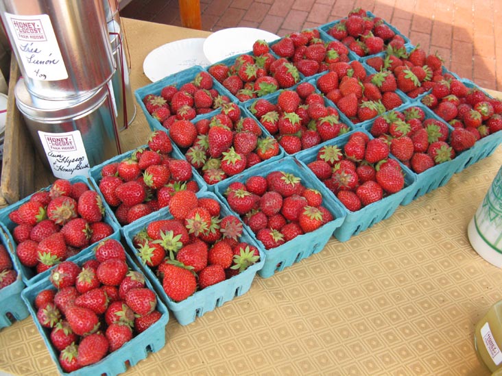 Strawberries, Honey Locust Farmhouse Stand, Beacon Farmers Market, Beacon, New York