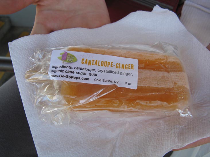 Cantaloupe-Ginger Go-Go Pop, Beacon Farmers Market, Beacon, New York