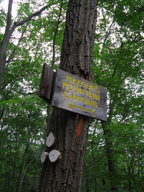 Overlook Trail Turnoff To Malouf's Mountain Sunset Camp, Beacon Hills, Dutchess County, New York, June 13, 2009