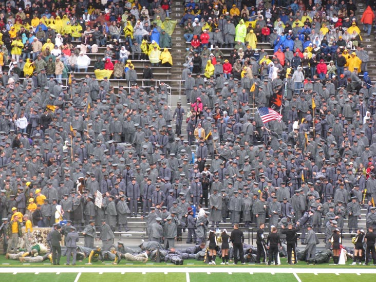 Pushups After Army Score, Army vs. Louisiana Tech, Michie Stadium, United States Military Academy at West Point, New York, October 25, 2008