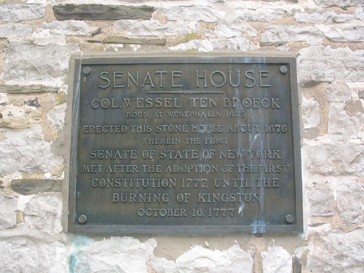 Senate House Plaque, Kingston, New York