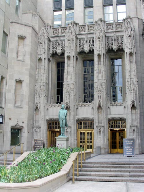 Tribune Building Entrance, Michigan Avenue, Chicago, Illinois