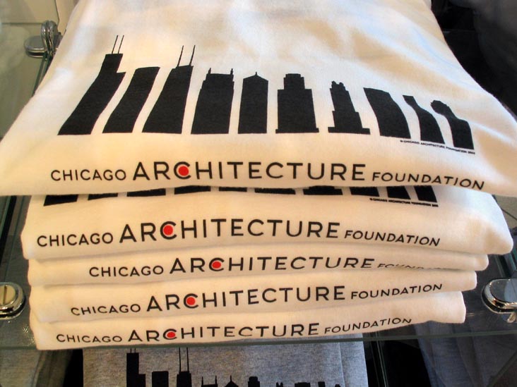 T-Shirts, Chicago Architecture Foundation, Santa Fe Building, 224 South Michigan Avenue, Chicago, Illinois