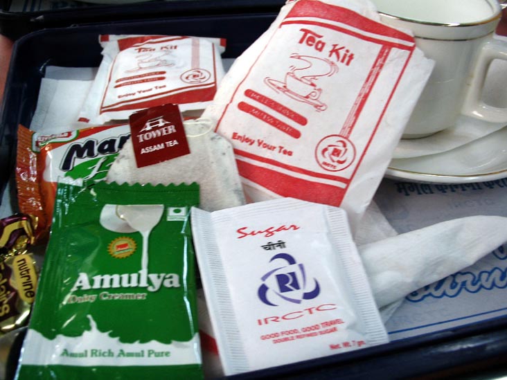 Tea Kit, Delhi-Agra Shatabdi Express, India