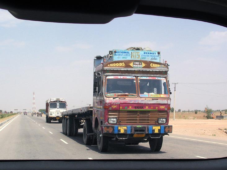 Tata Lorry, National Highway No. 8 Between Jaipur and Dudu, Rajasthan, India