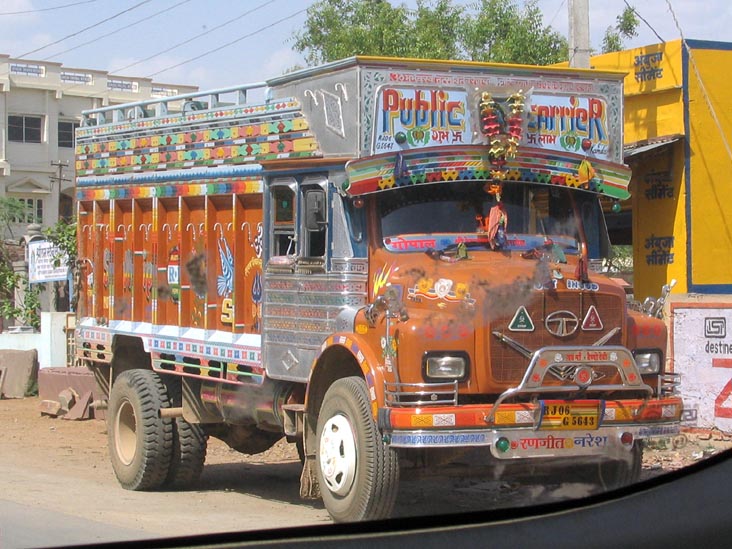 Tata Lorry Between Ranakpur and Udaipur, Rajasthan, India