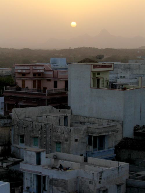 Sunrise Over Deogarh From Deogarh Mahal Palace, Deogarh, Rajasthan, India