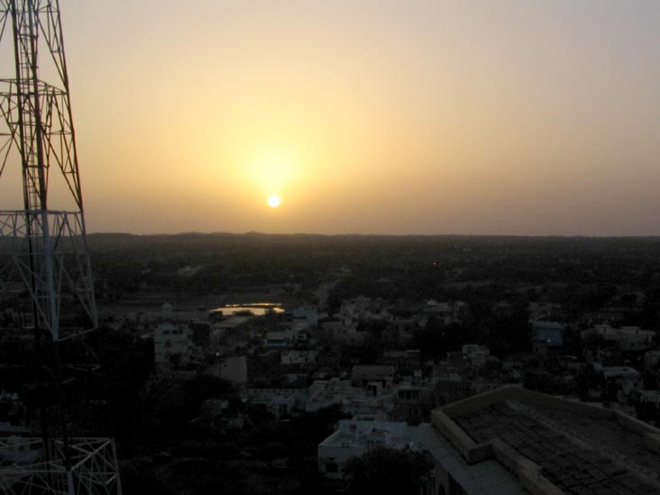 Sunset Over Deogarh From Deogarh Mahal Palace, Deogarh, Rajasthan, India