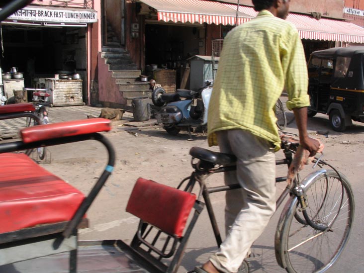 Rickshaw, Autorickshaw Ride Through Jaipur, Rajasthan, India