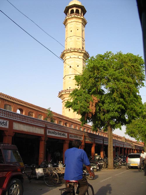 Minaret, Autorickshaw Ride Through Jaipur, Rajasthan, India