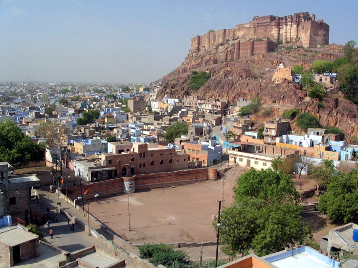 Mehrangarh From Fort Road, Jodhpur, Rajasthan, India