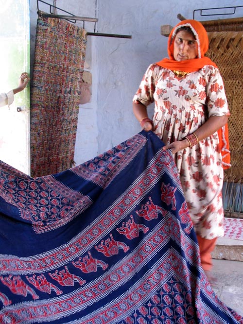 Textiles, Madina's Local Store, Salawas, Rajasthan, India