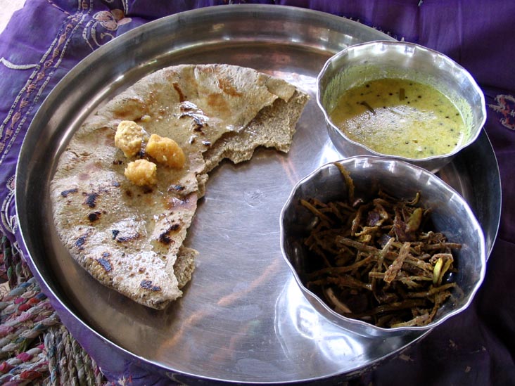 Thali After Opium Ceremony, Salawas, Rajasthan, India