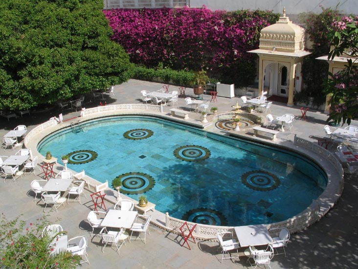 Pool, Shiv Niwas Palace Hotel, Udaipur, Rajasthan, India