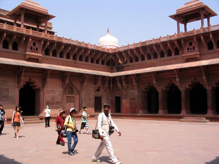 Courtyard, Jahangiri Mahal, Agra Fort, Agra, Uttar Pradesh, India