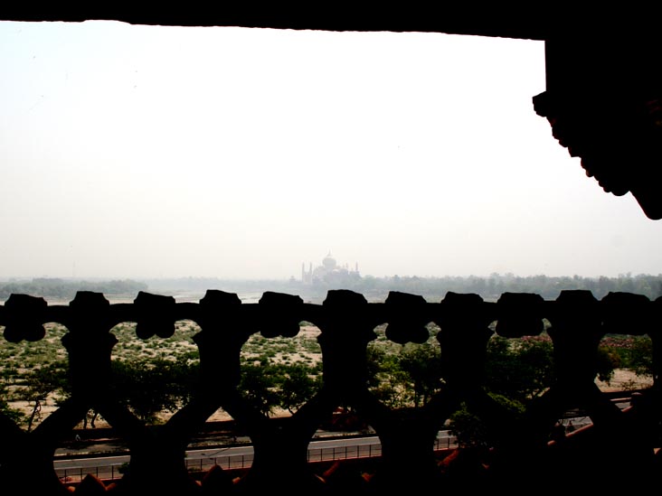 Taj Mahal From Golden Pavilions, Agra Fort, Agra, Uttar Pradesh, India