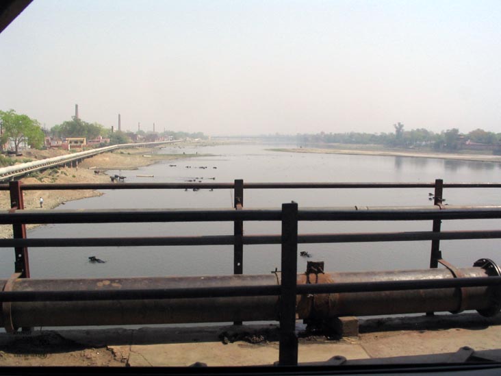 Yamuna River From Strachey Bridge, Agra, Uttar Pradesh, India