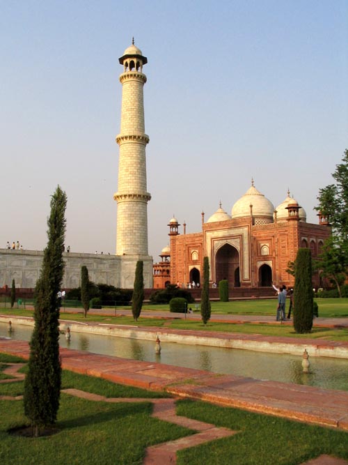 Jawab (Answer) From Viewing Platform, Garden, Taj Mahal, Agra, Uttar Pradesh, India